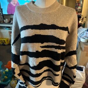 Naadam wool striped sweater